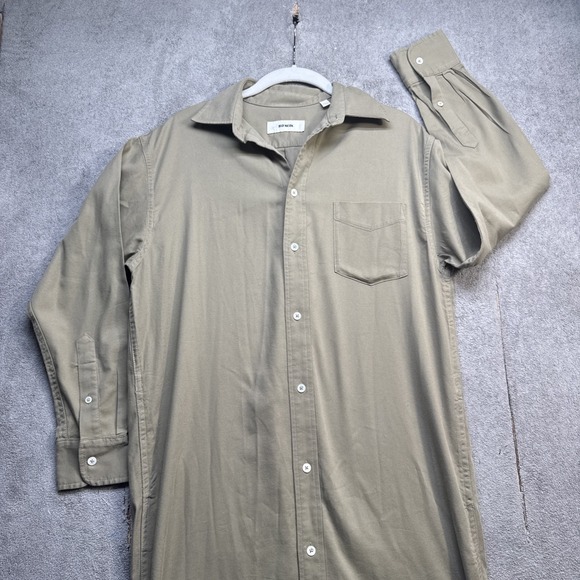 Buck Mason Tops - Buck‎ Mason Women's Khaki Brown Long Sleeve Button Front Utility Shirt Dress XS